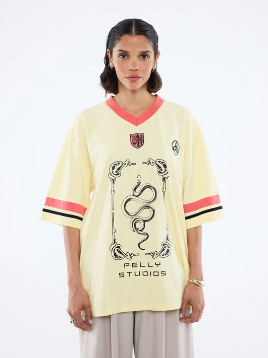 Snake Jersey - Panna Cotta | Ena Pelly
