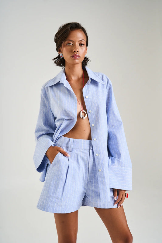 Tailored Shorts - Sea Stripe | Summi Summi