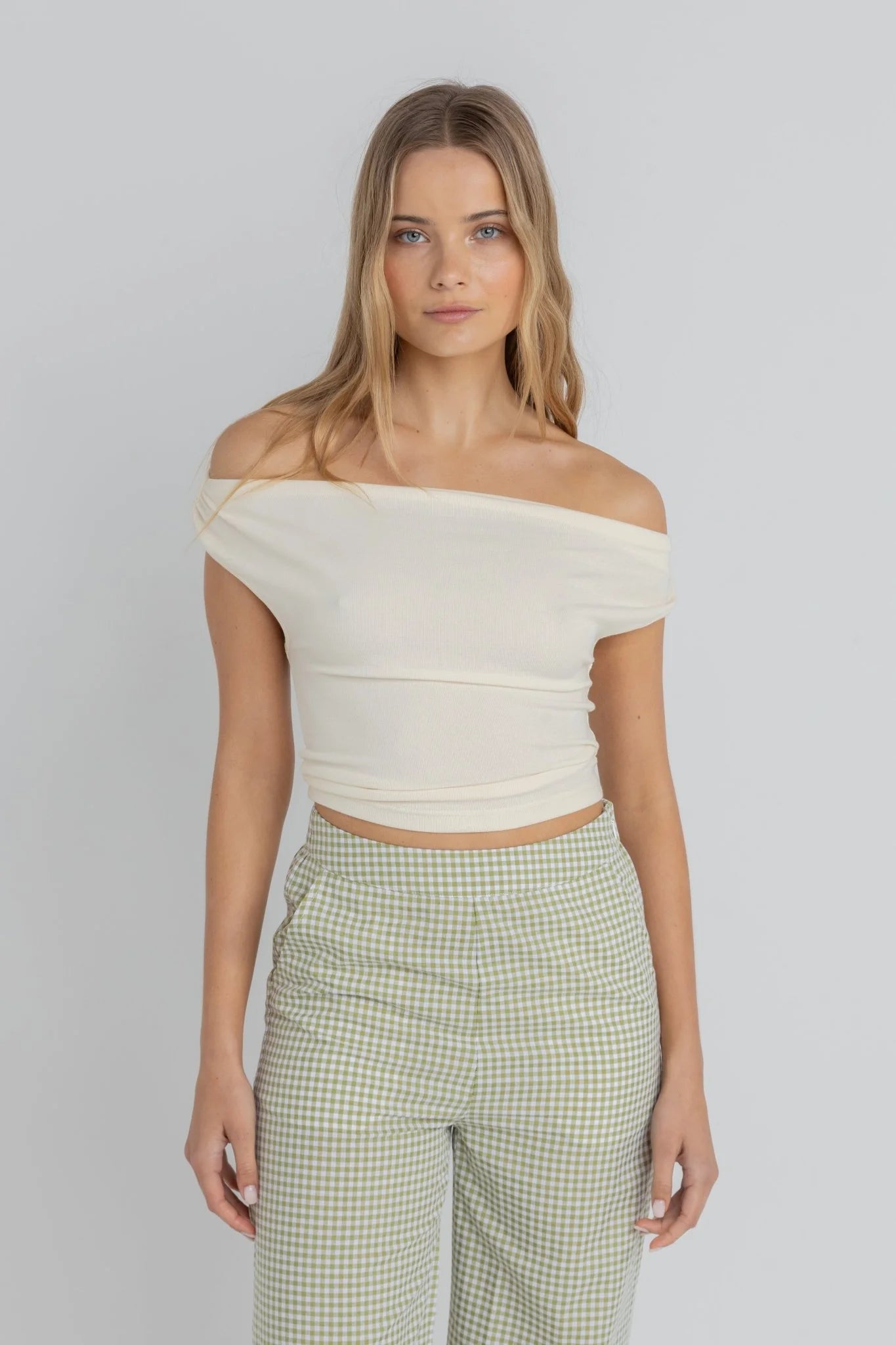 Juno Off-Shoulder Top - Cream | Rhythm