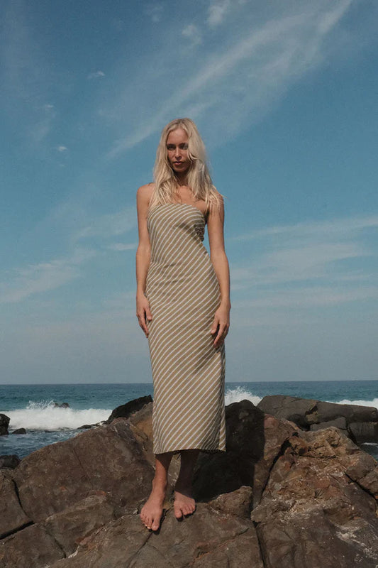 Dalias Bias Cut Midi Dress - Rhythm