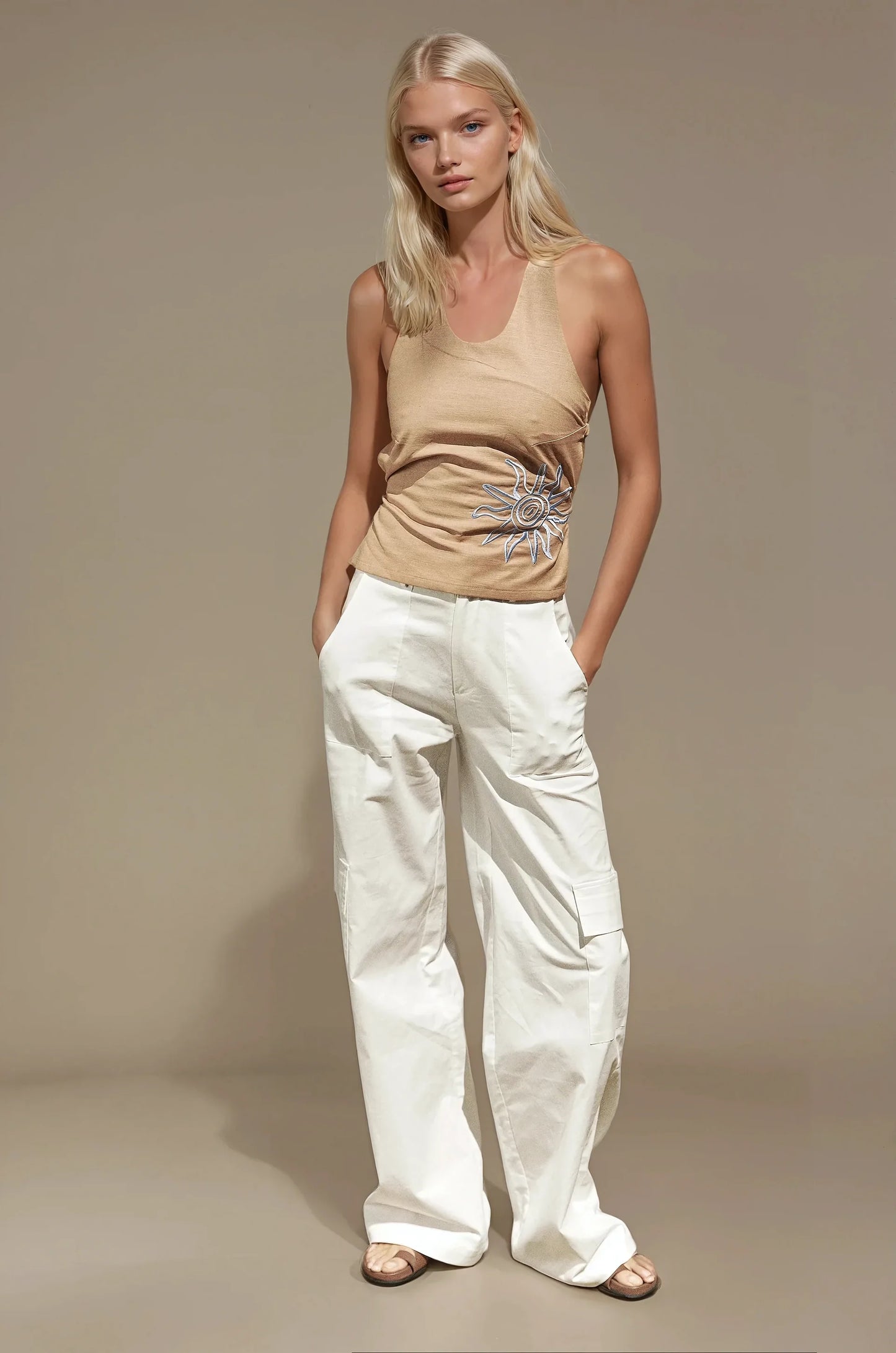 Nacida Halter Top - Sol Tan