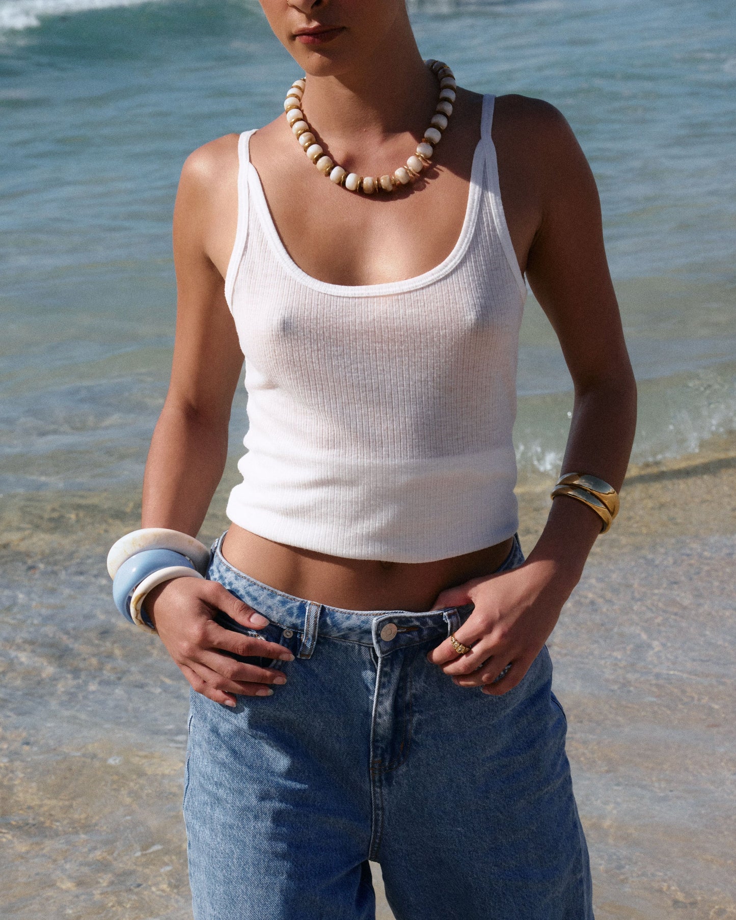 The Resin Necklace - Bone | We Are Emte