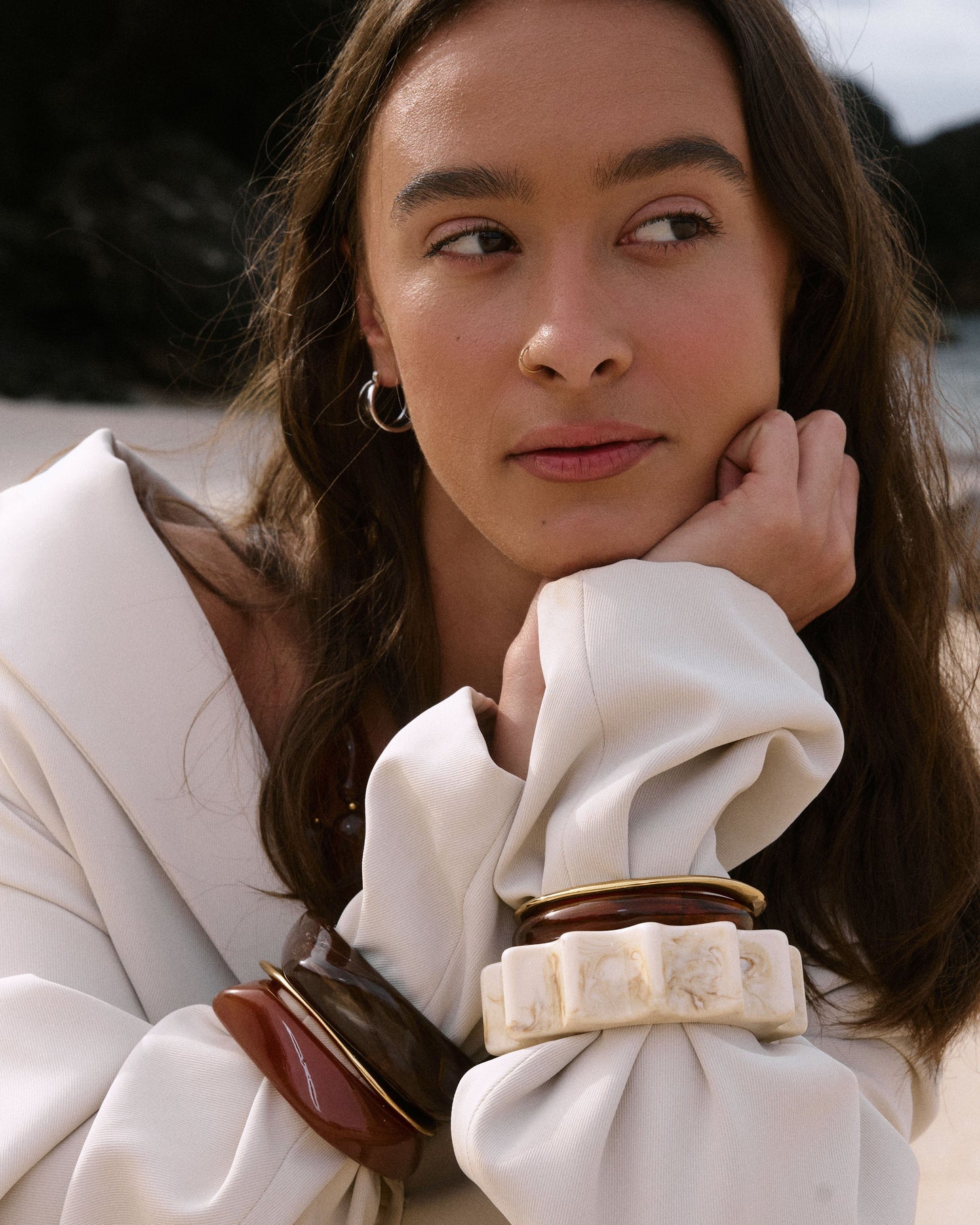 The Chocolate Resin Bangle | We Are Emte