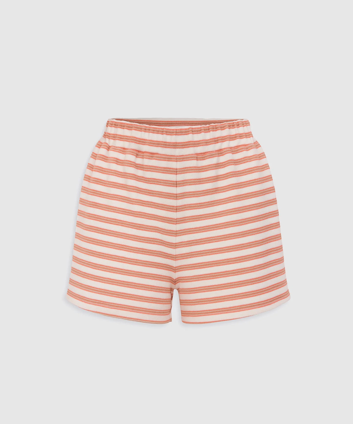 Terry Shorts - Coral / White | Holiday Shop