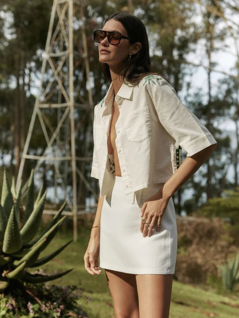 Nacida Skirt - White | Juan & Me