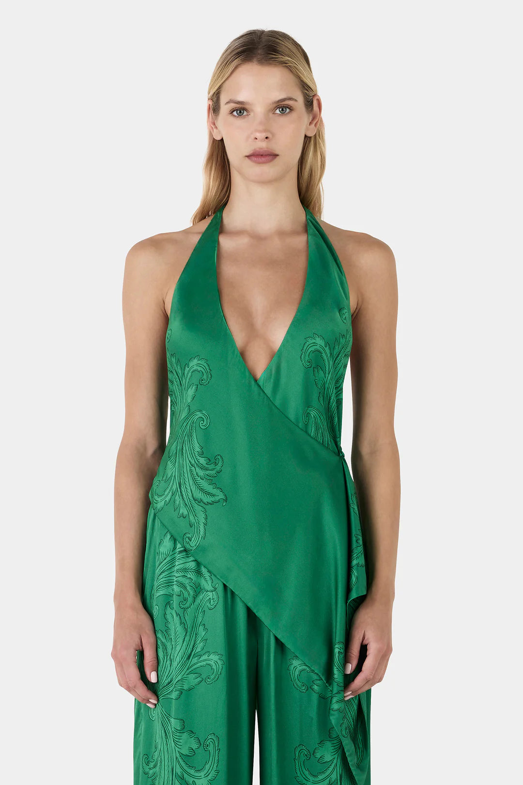 Aisling Halter Top Royal Paisley