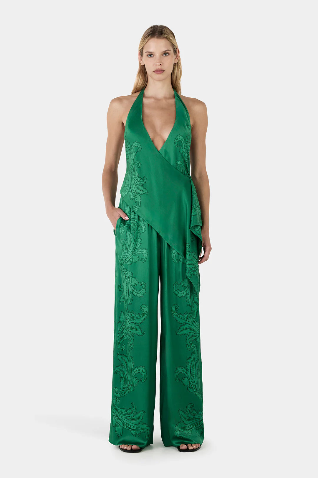 Aisling Halter Top Royal Paisley