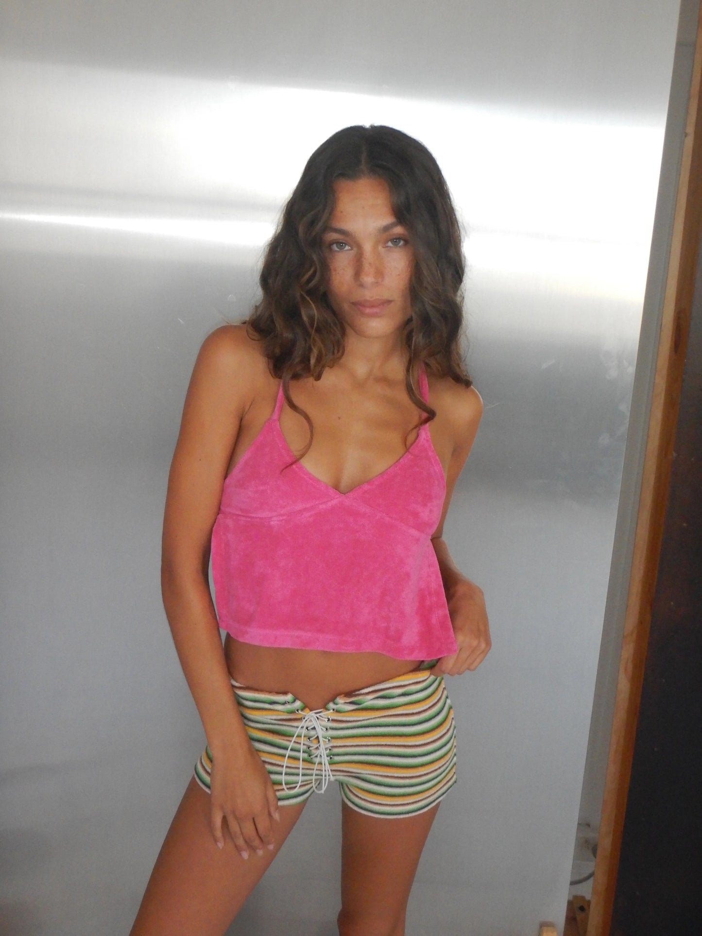 Peggy Backless Top — Pink | Highrack Studios