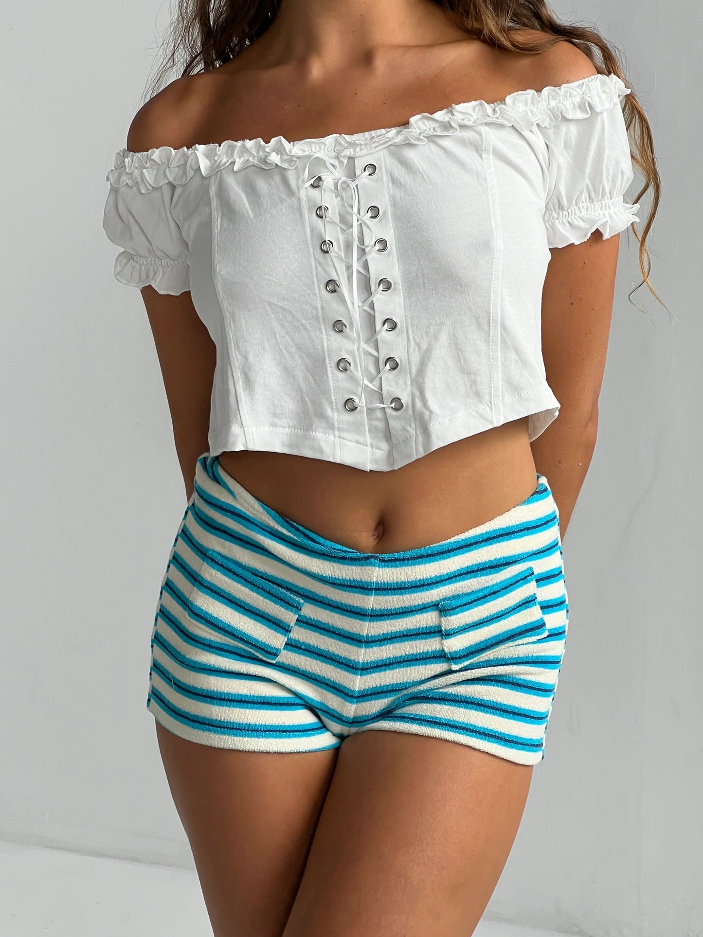 Tiny Shorts — 70s Blue | Highrack Studios