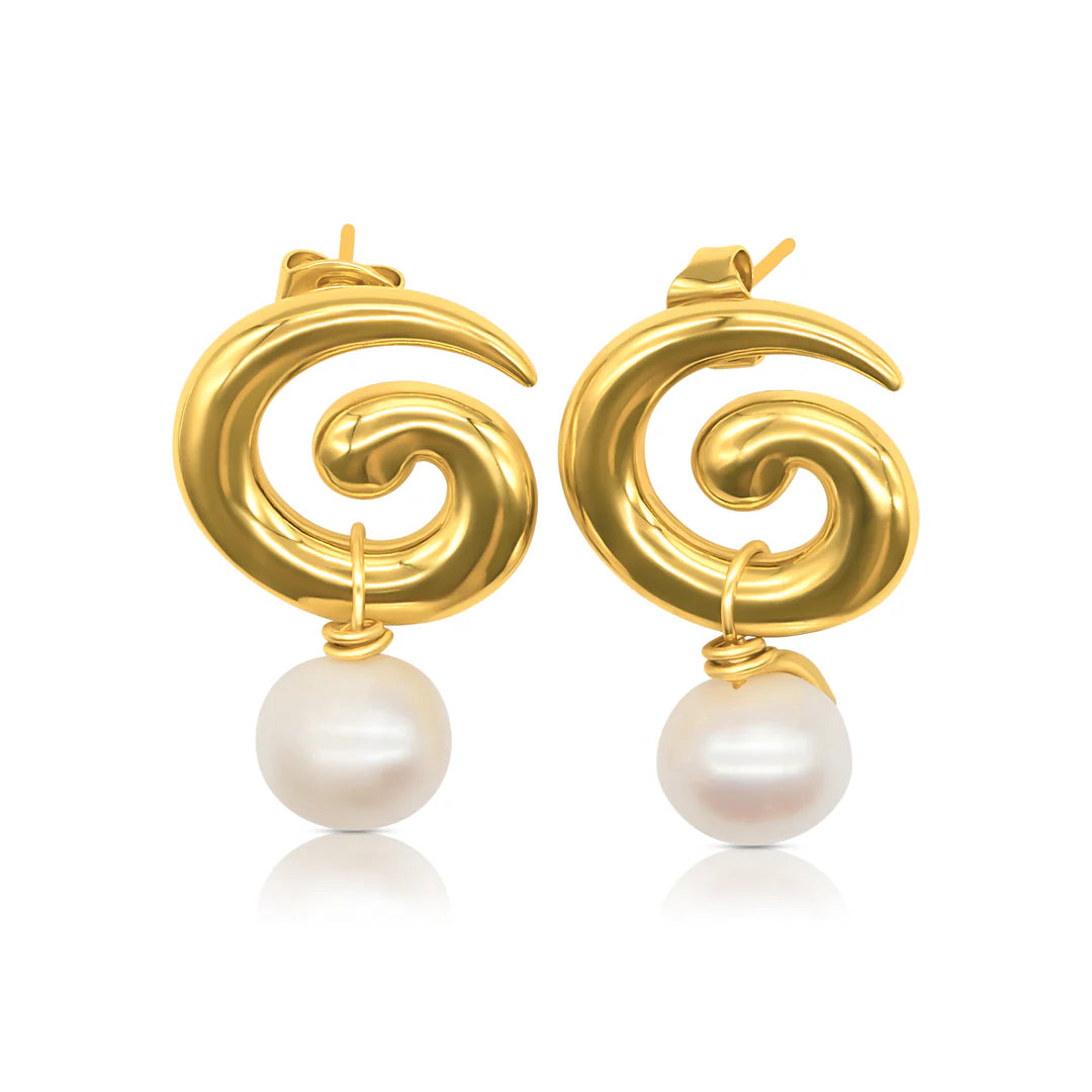 Baby Brando Earrings Gold | Briwok