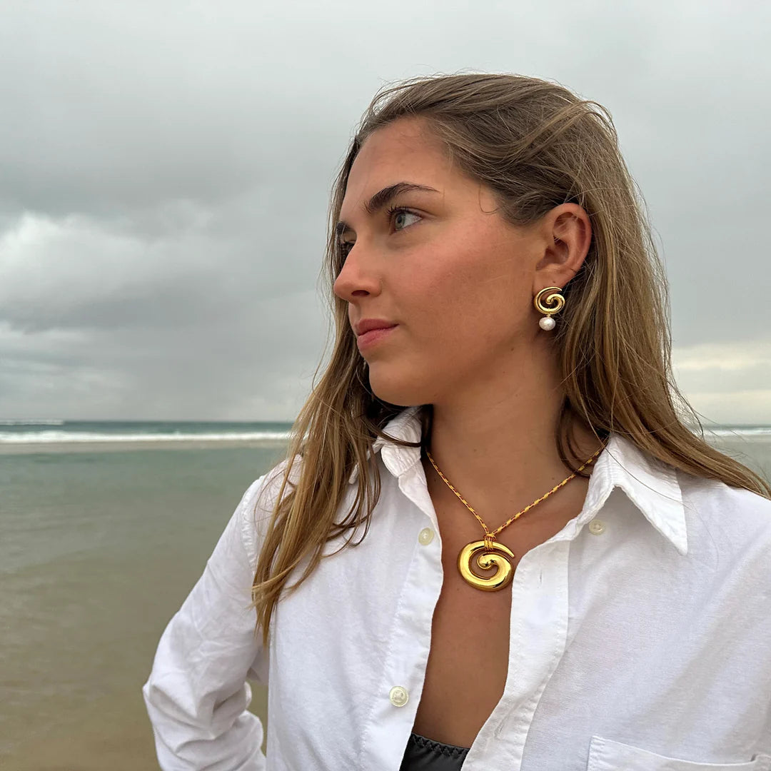 Baby Brando Earrings Gold | Briwok