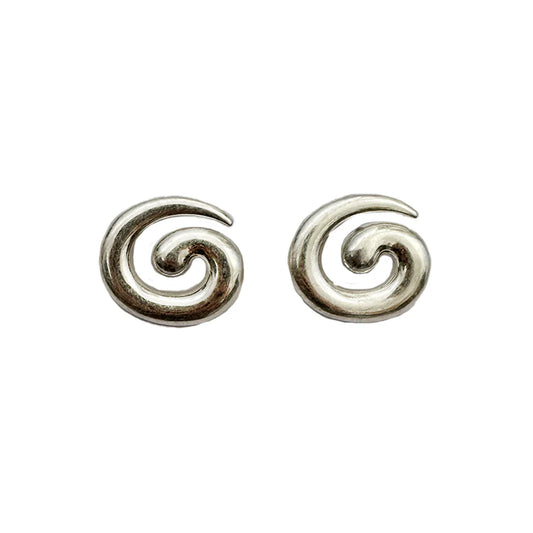 Silver Swirl Earrings | Briwok