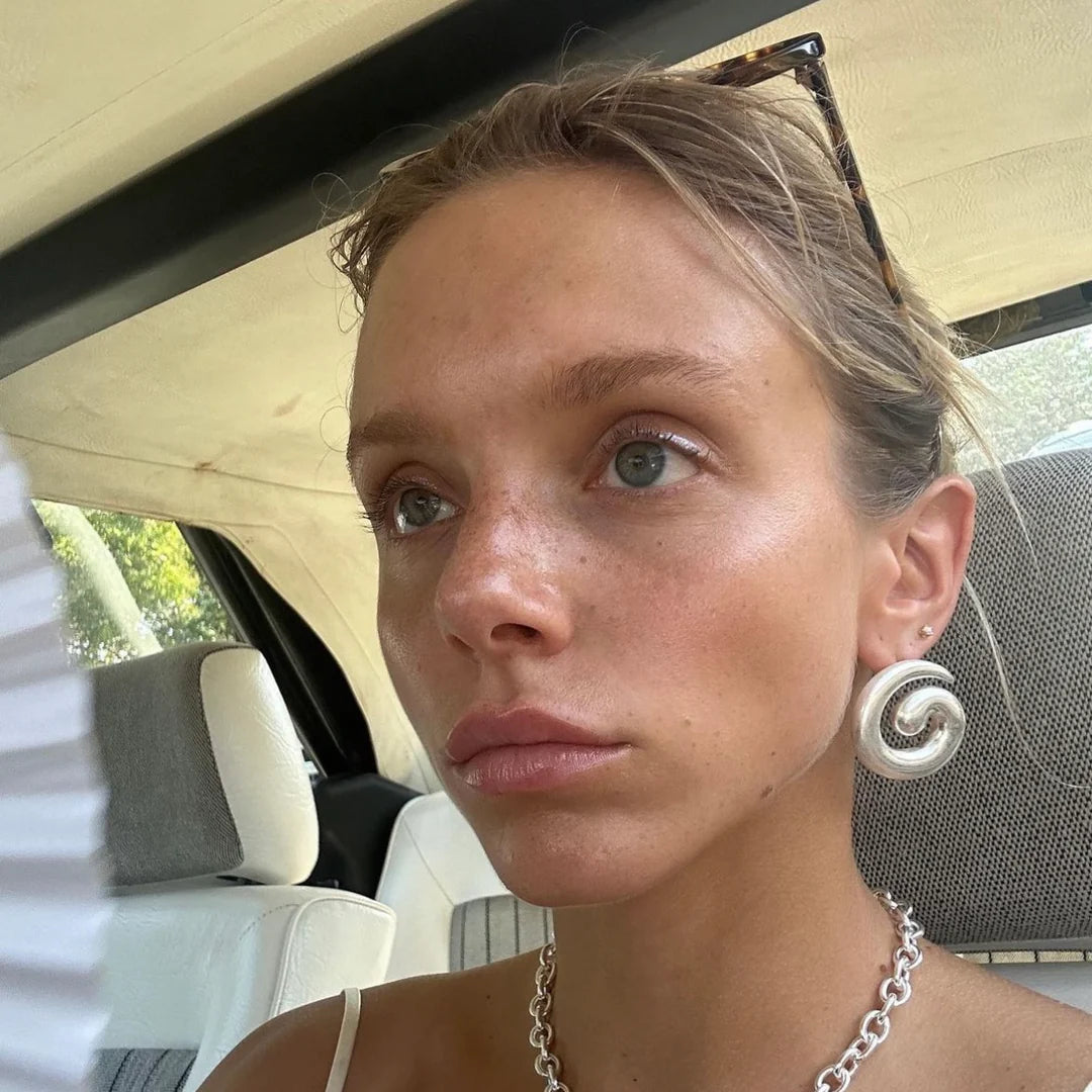 Silver Swirl Earrings | Briwok