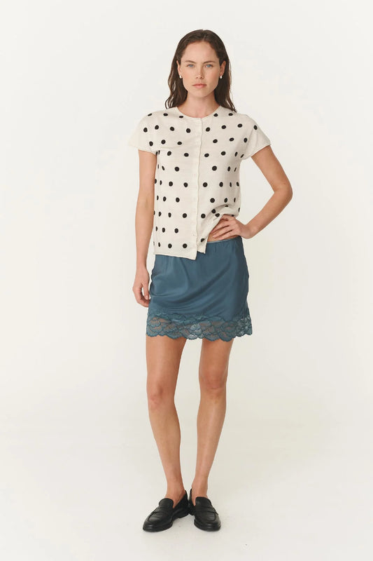 Marina Silk Mini Skirt | ROWIE