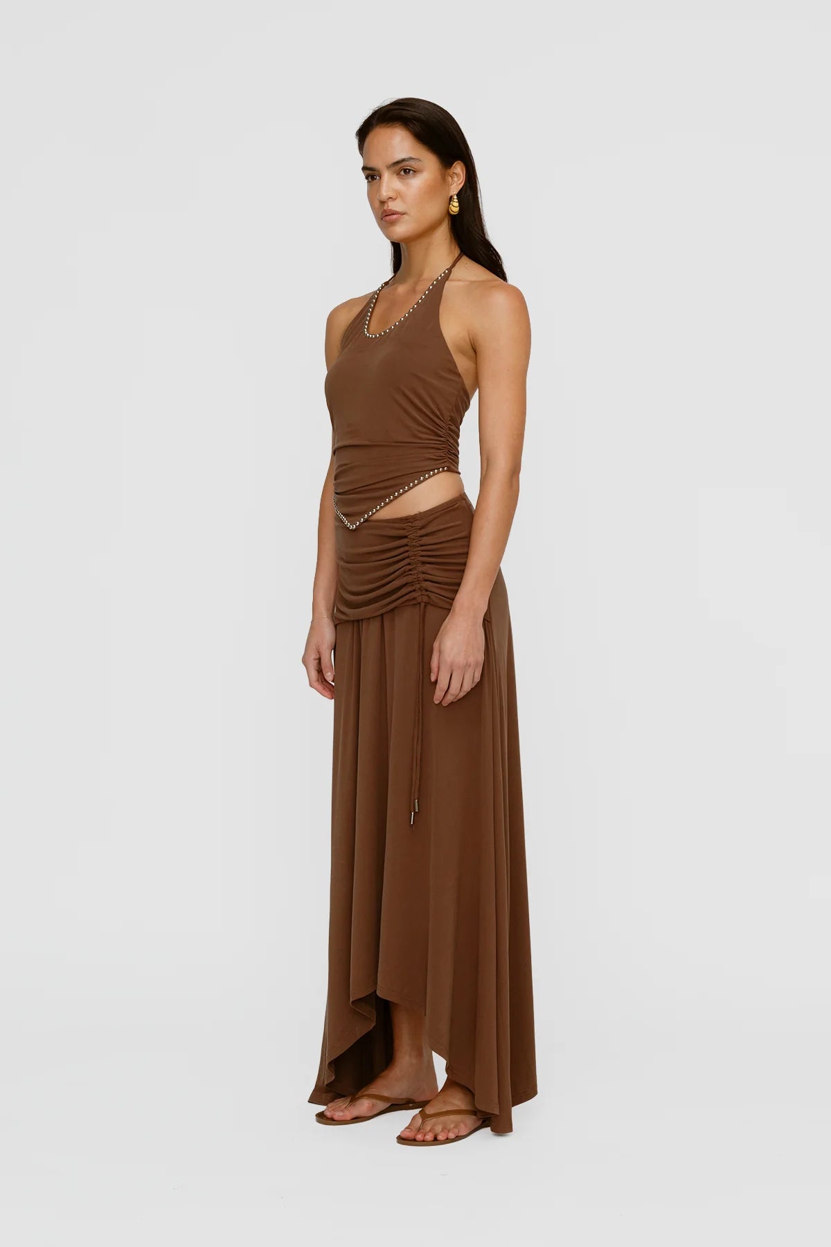 Piero Halter Top - Chocolate | The Wolf Gang