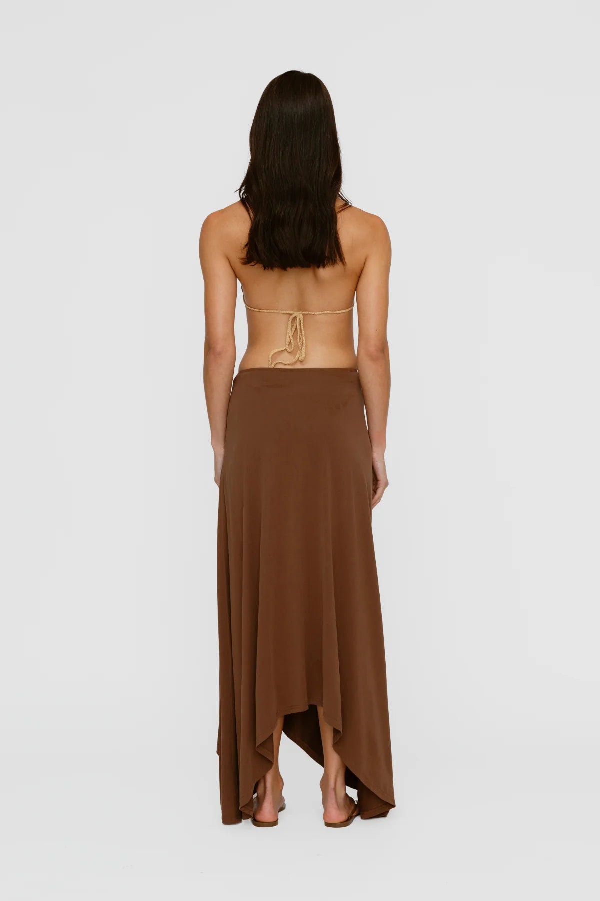 Piero Maxi Skirt - Chocolate | The Wolf Gang