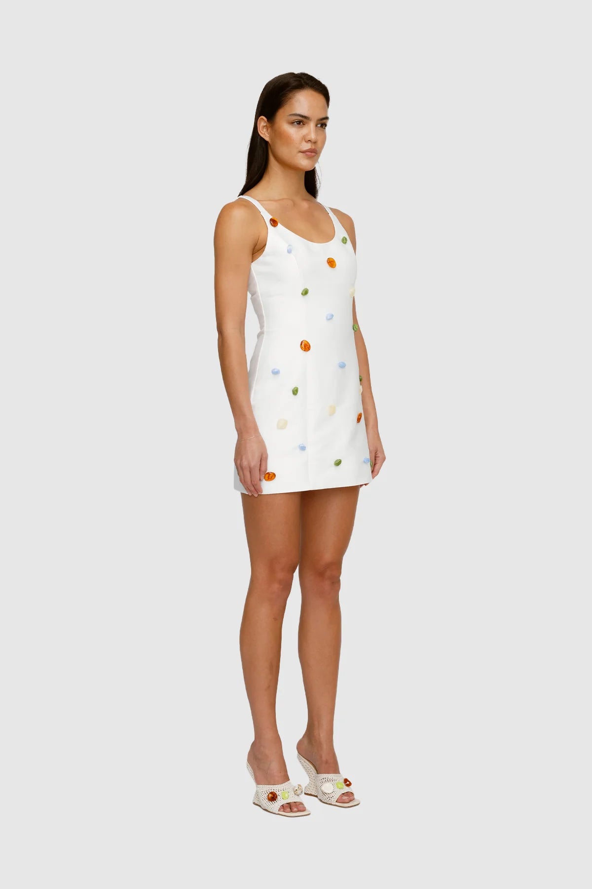 Romy Mini Dress - Ivory | The Wolf Gang