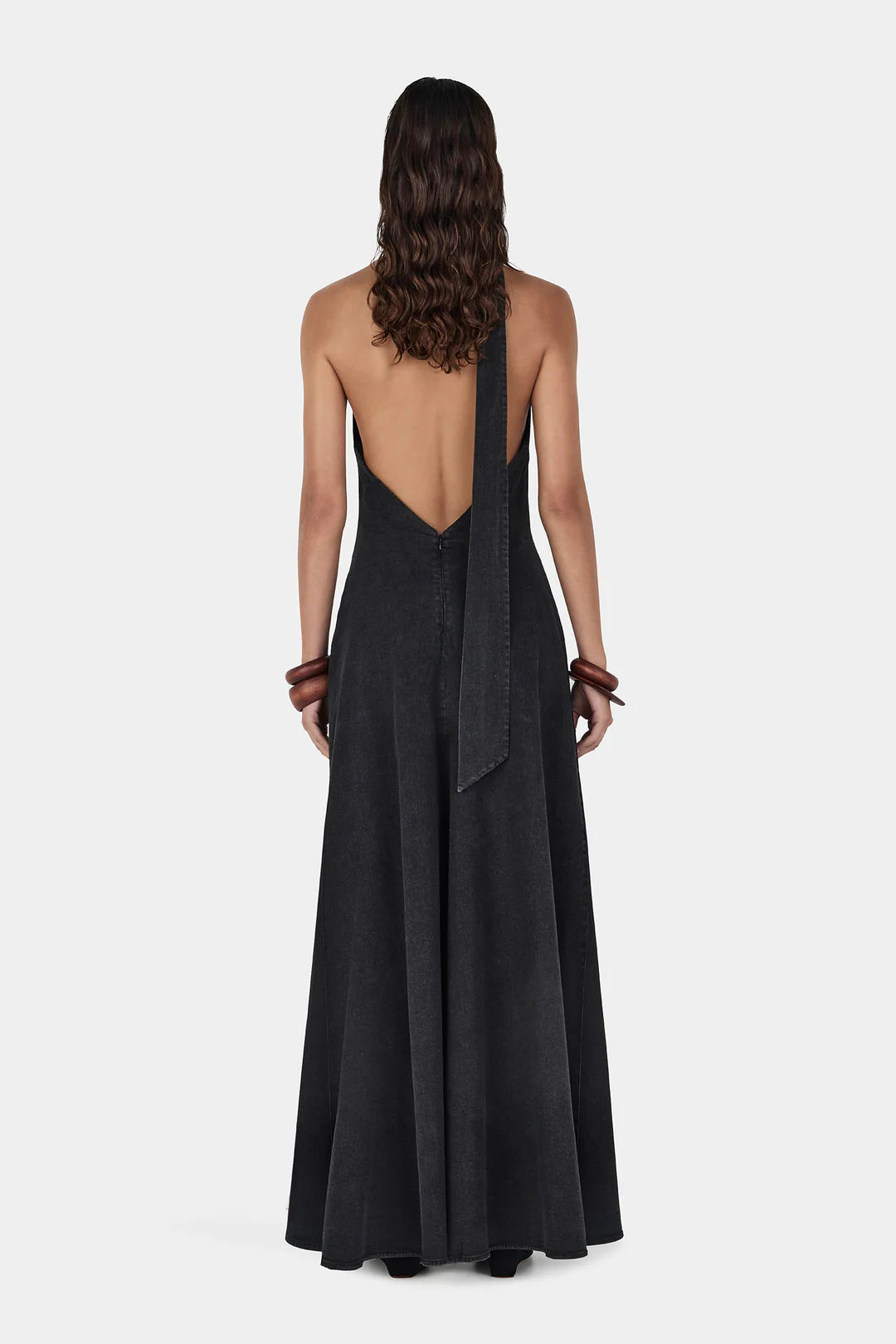 Rae Maxi Dress - Charcoal | Hansen & Gretel