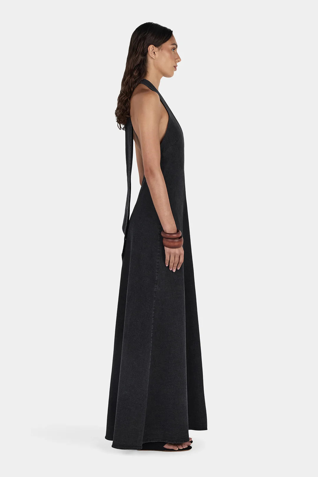 Rae Maxi Dress - Charcoal | Hansen & Gretel