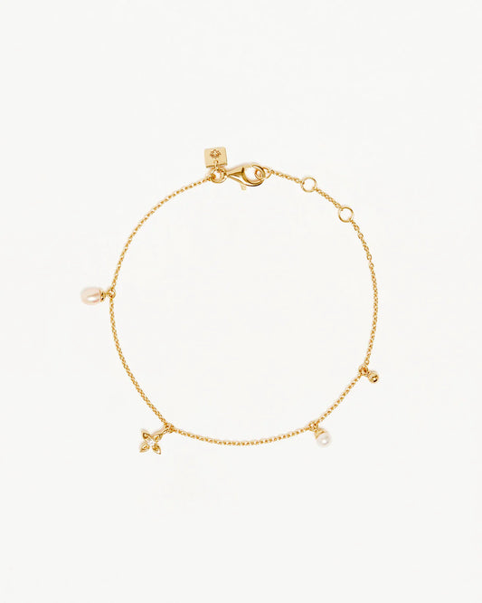 18k Gold Vermeil Live in Peace Bracelet | By Charlotte