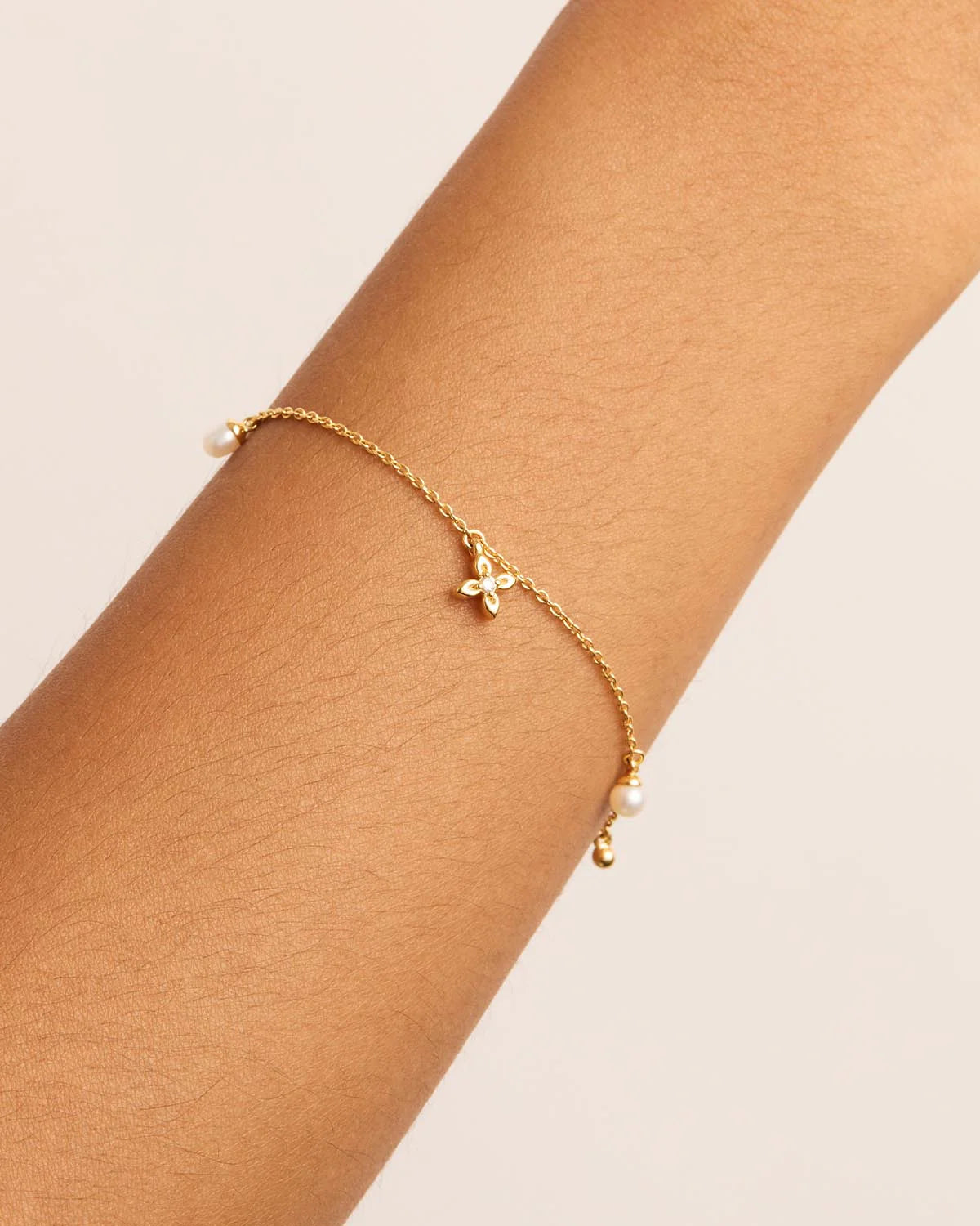 18k Gold Vermeil Live in Peace Bracelet | By Charlotte
