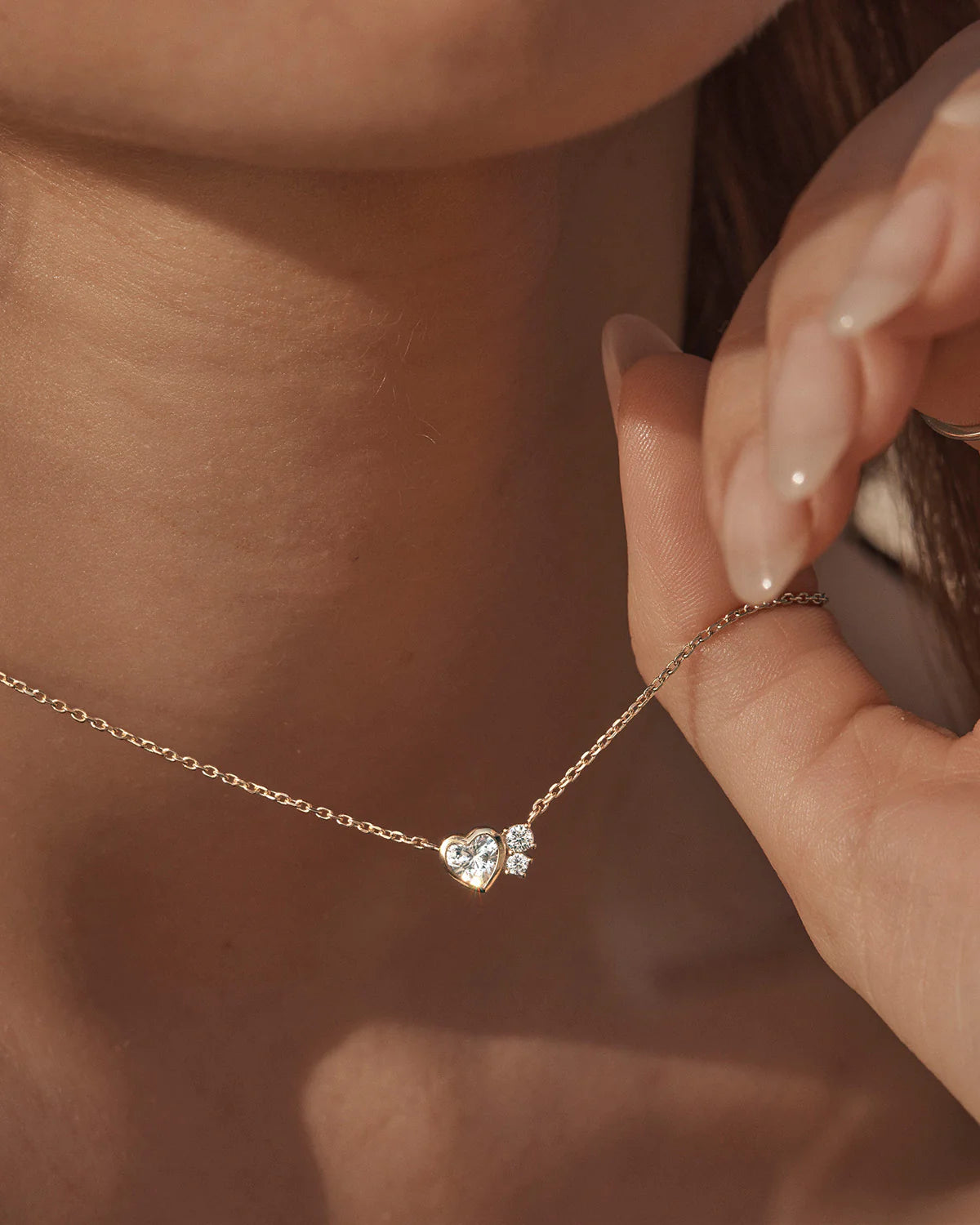 18k Gold Vermeil Dream Lover Heart Necklace | By Charlotte