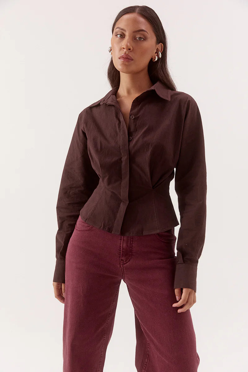 Marlowe Shirt - Espresso | Sovere
