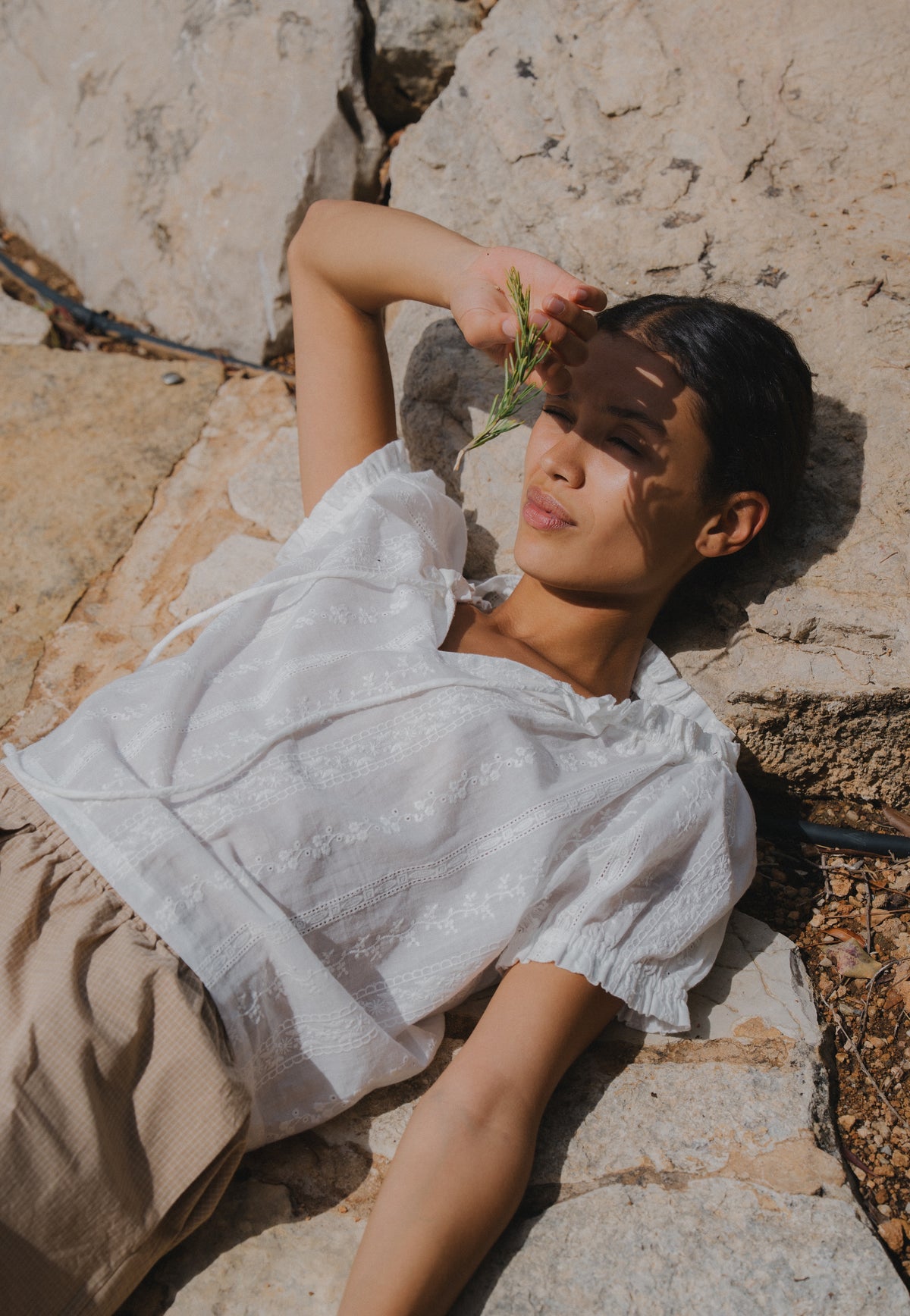 Jasmine Blouse - Blanc | Juni
