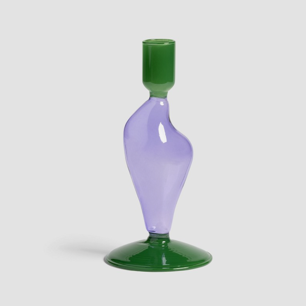 Candle Holder Purple/Green &Klevering