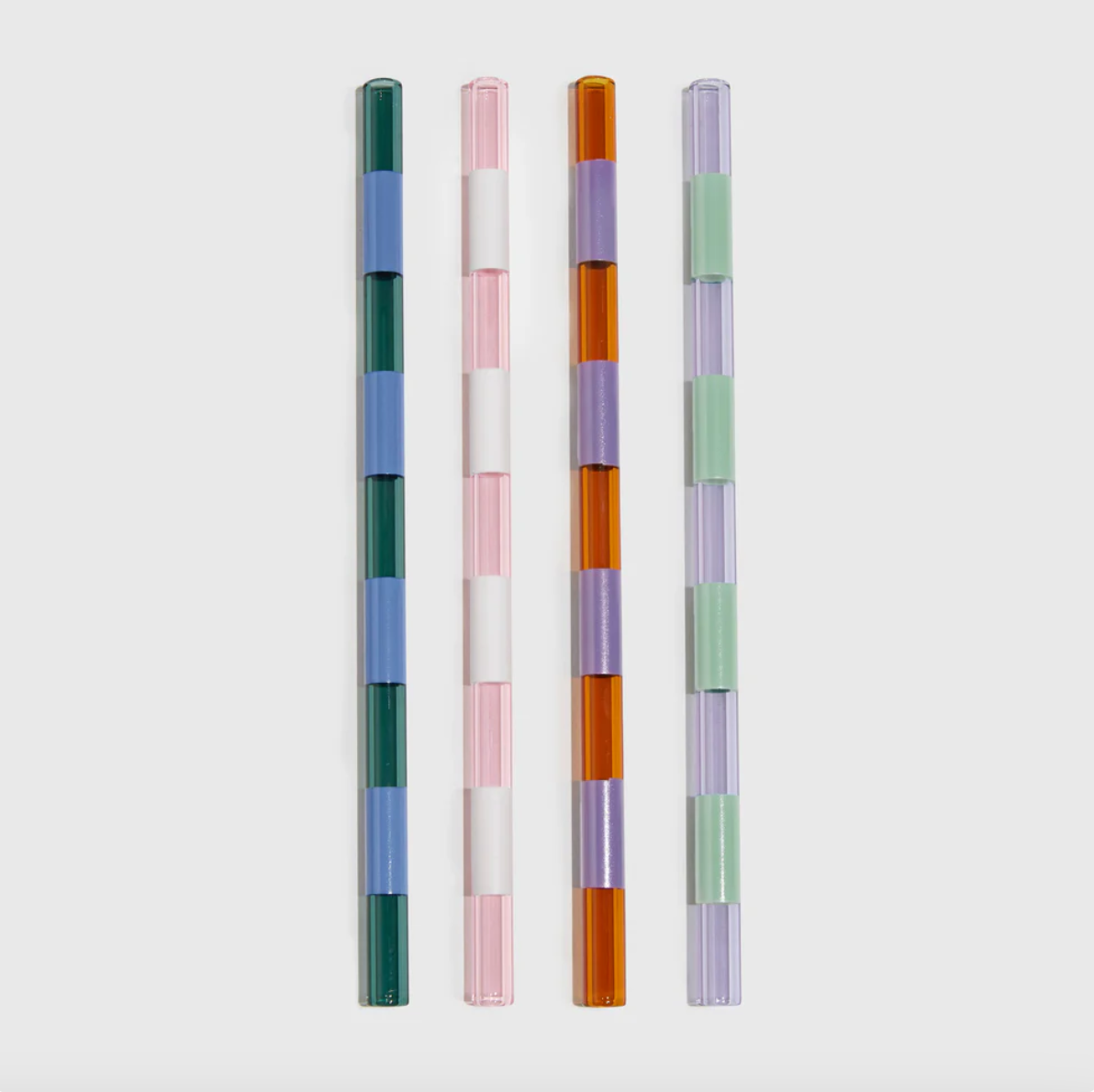 Striped Straws - 4 pack (mixed) | Fazeek