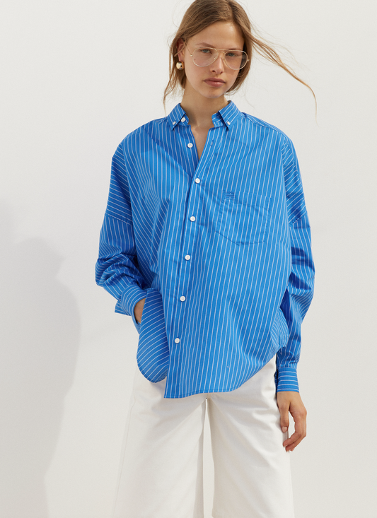 Jerry Shirt Blue | Blanca