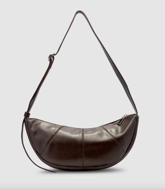 Mischa Crescent Bag Dark Chocolate | Brie Leon