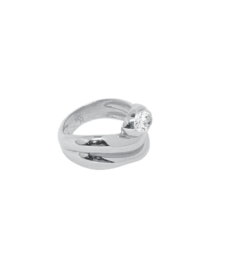 Xana Ring Silver | Mountain & Moon