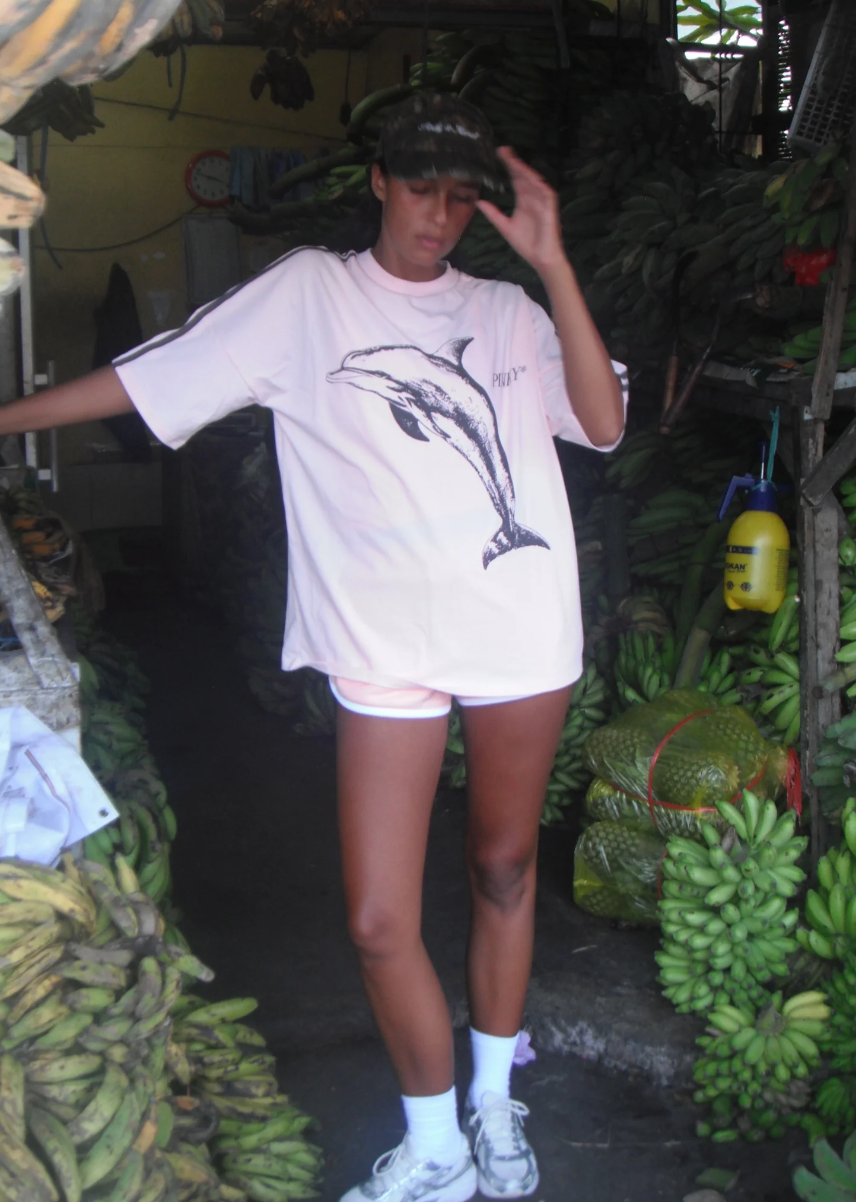 Pink River Dolphin Tee | Pinky and Kamal