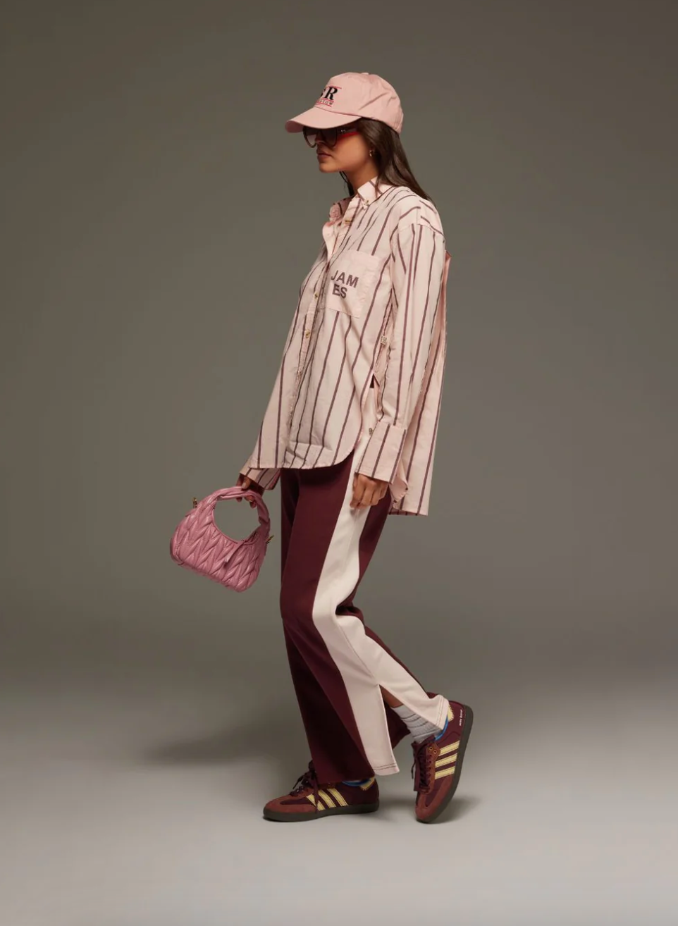 Alpine Cotton Stripe Shirt Light Blush | Araminta James