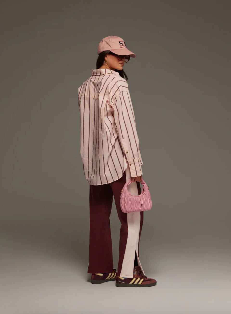 Alpine Cotton Stripe Shirt Light Blush | Araminta James