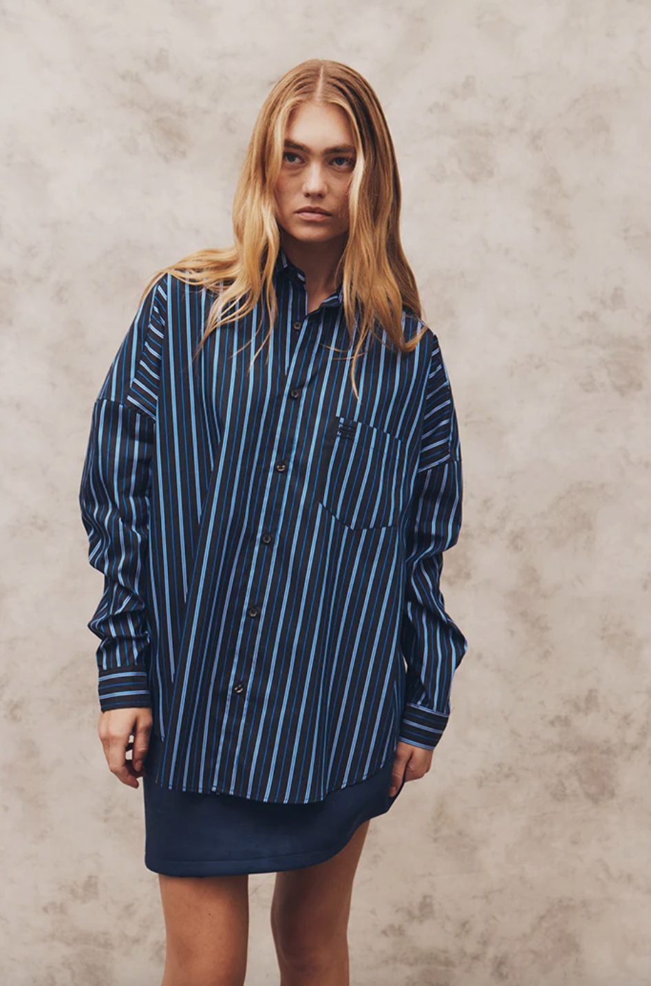 Renata Shirt Navy | Blanca