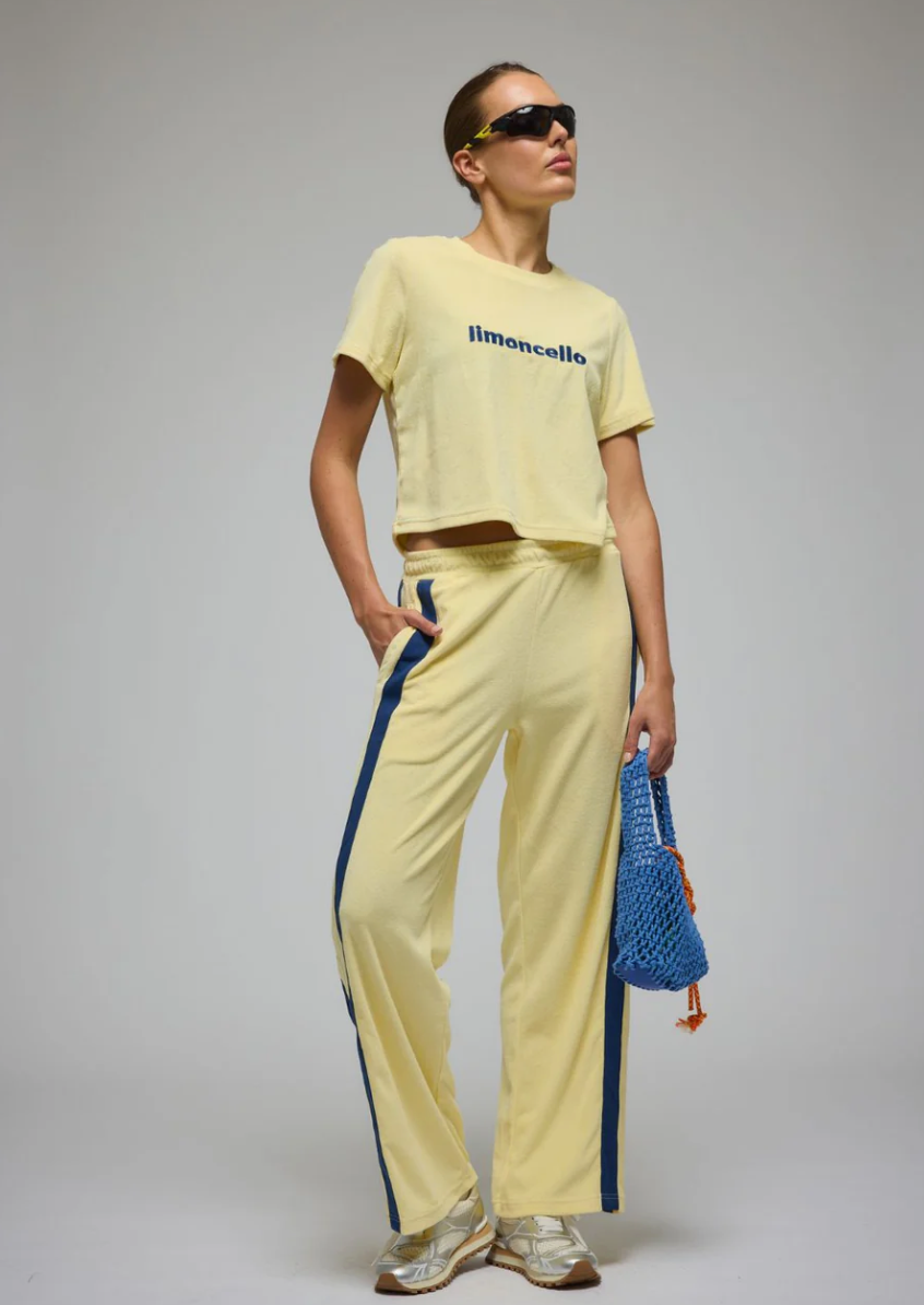 Limoncello Terry Tee - Lemon Cream | Araminta James