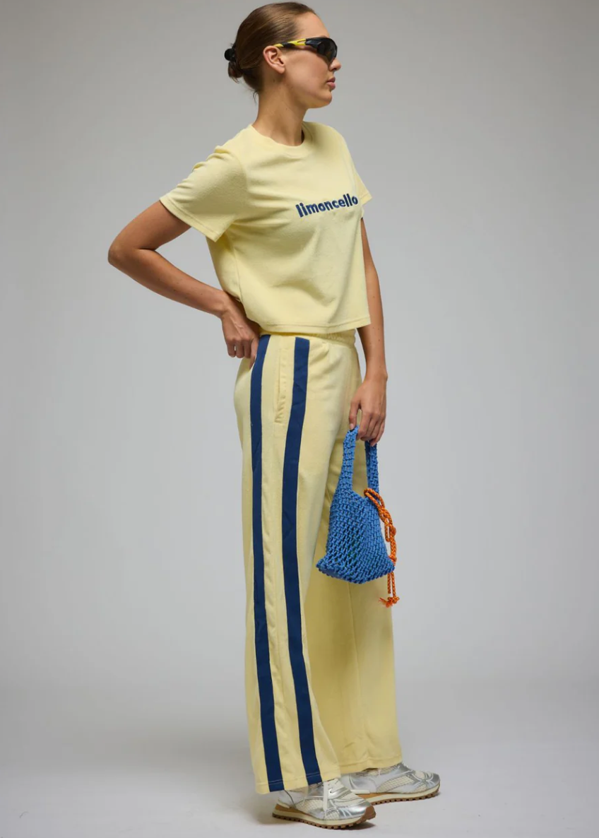Limoncello Terry Tee - Lemon Cream | Araminta James