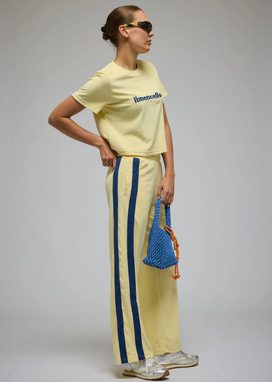 Voyage Terry Pant - Lemon Cream | Araminta James