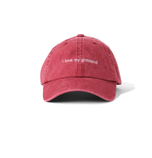I love my Girlfriend Burgundy  - i love hats