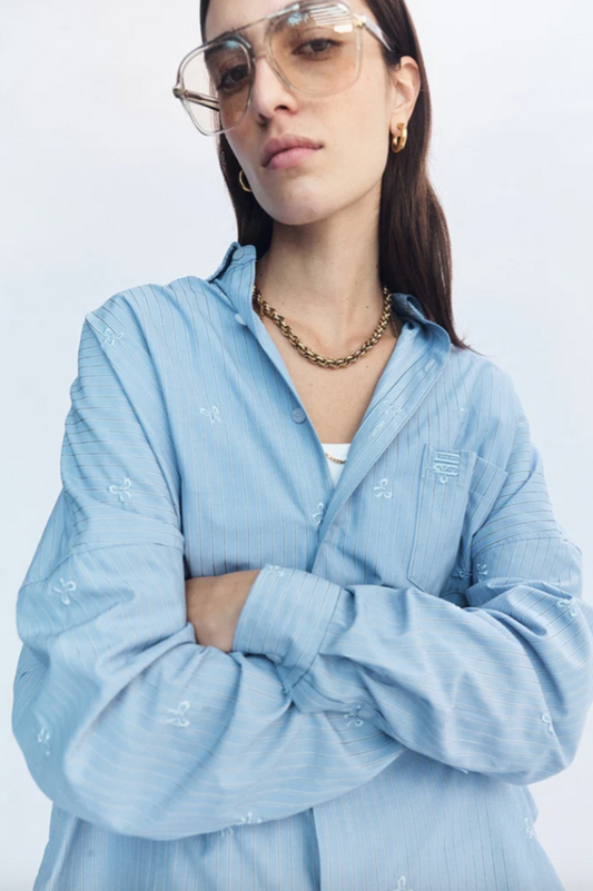Juna Shirt Blue | Blanca