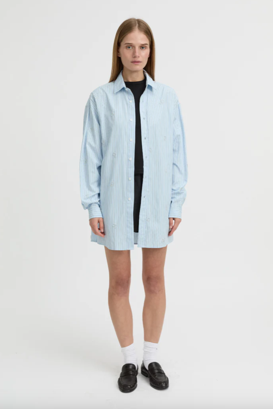 Nyra Shirt Blue | Blanca