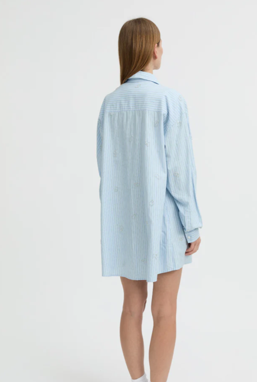 Nyra Shirt Blue | Blanca