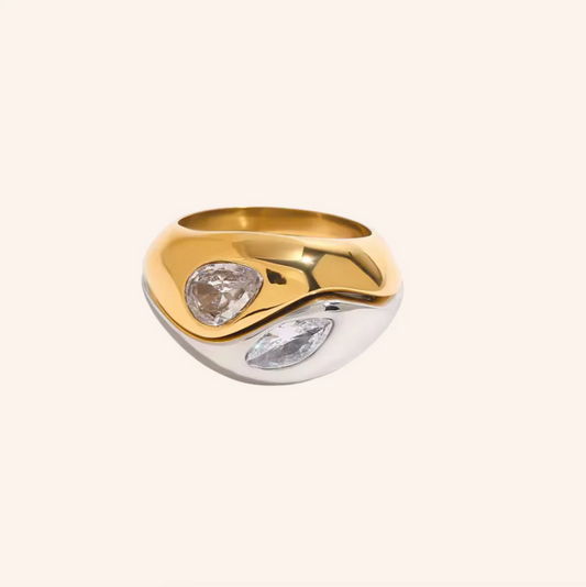 Unity Ring in 18k Gold Plated & Stainless Steel | We are Emte