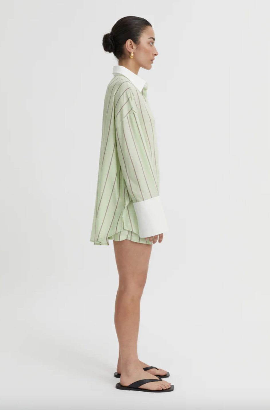 Opal Shirt Pistachio | Blanca
