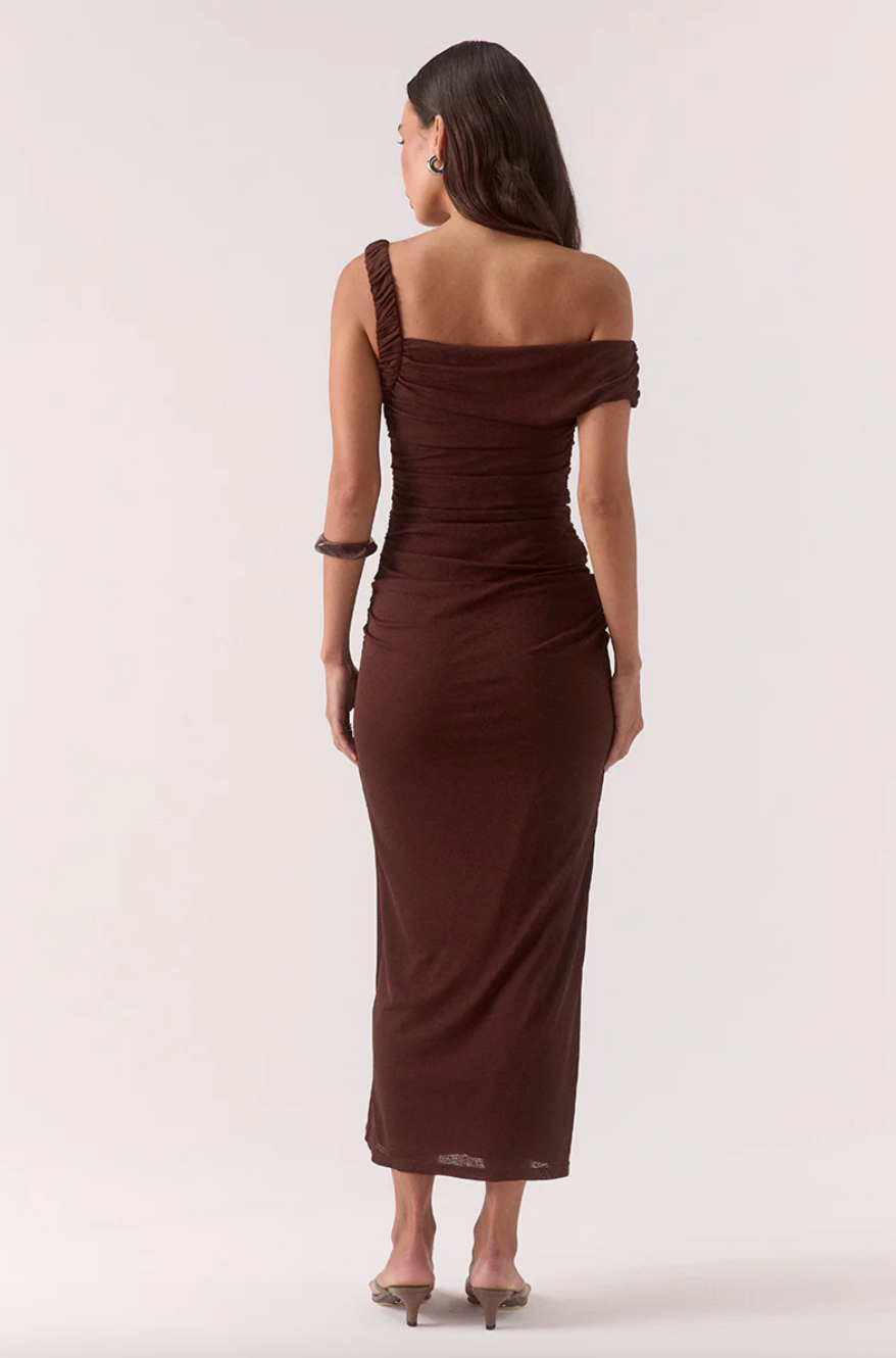 Rua Asym Dress Ganache | Sovere