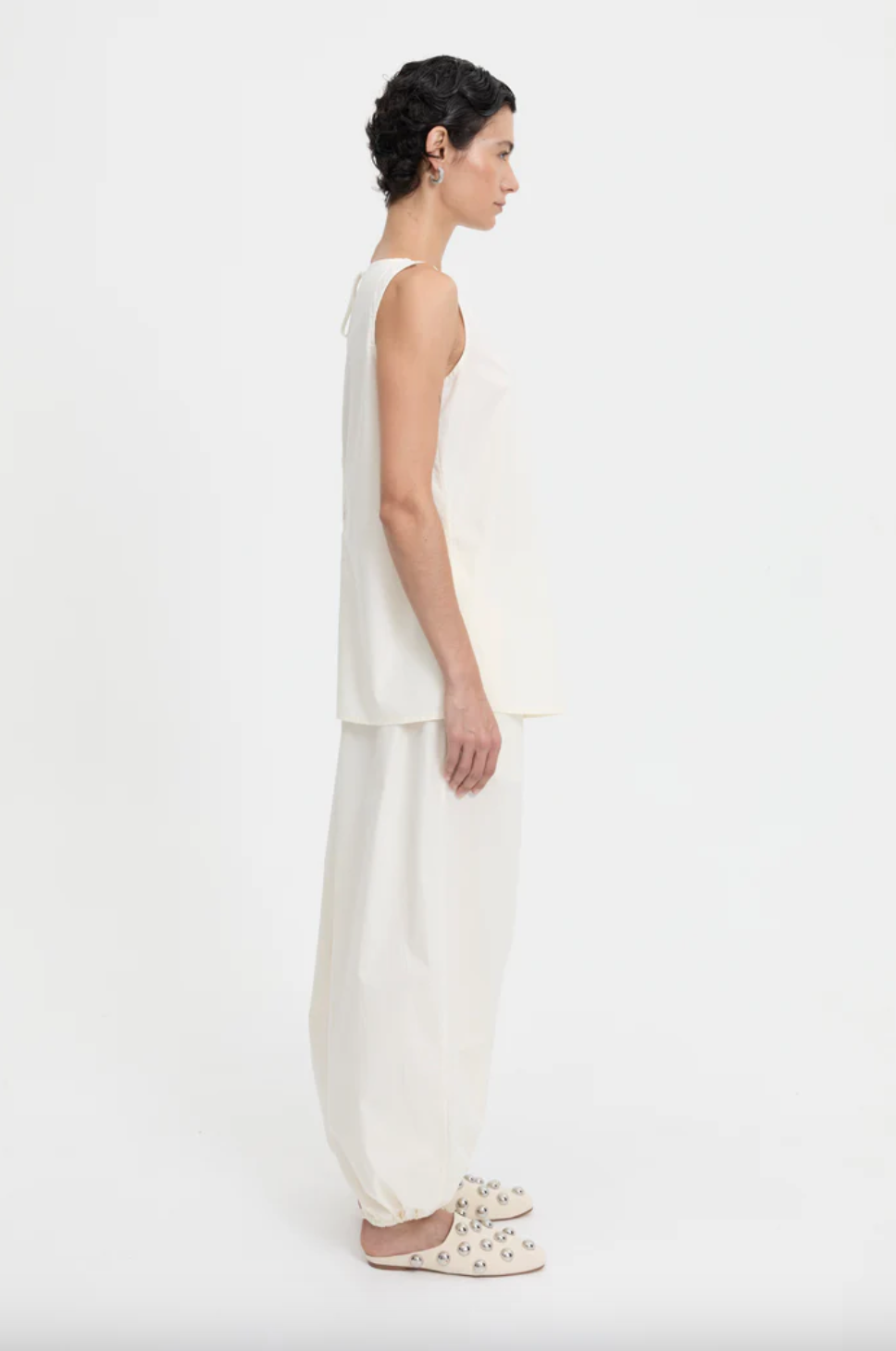 Yan Pants Cream | Blanca Studios