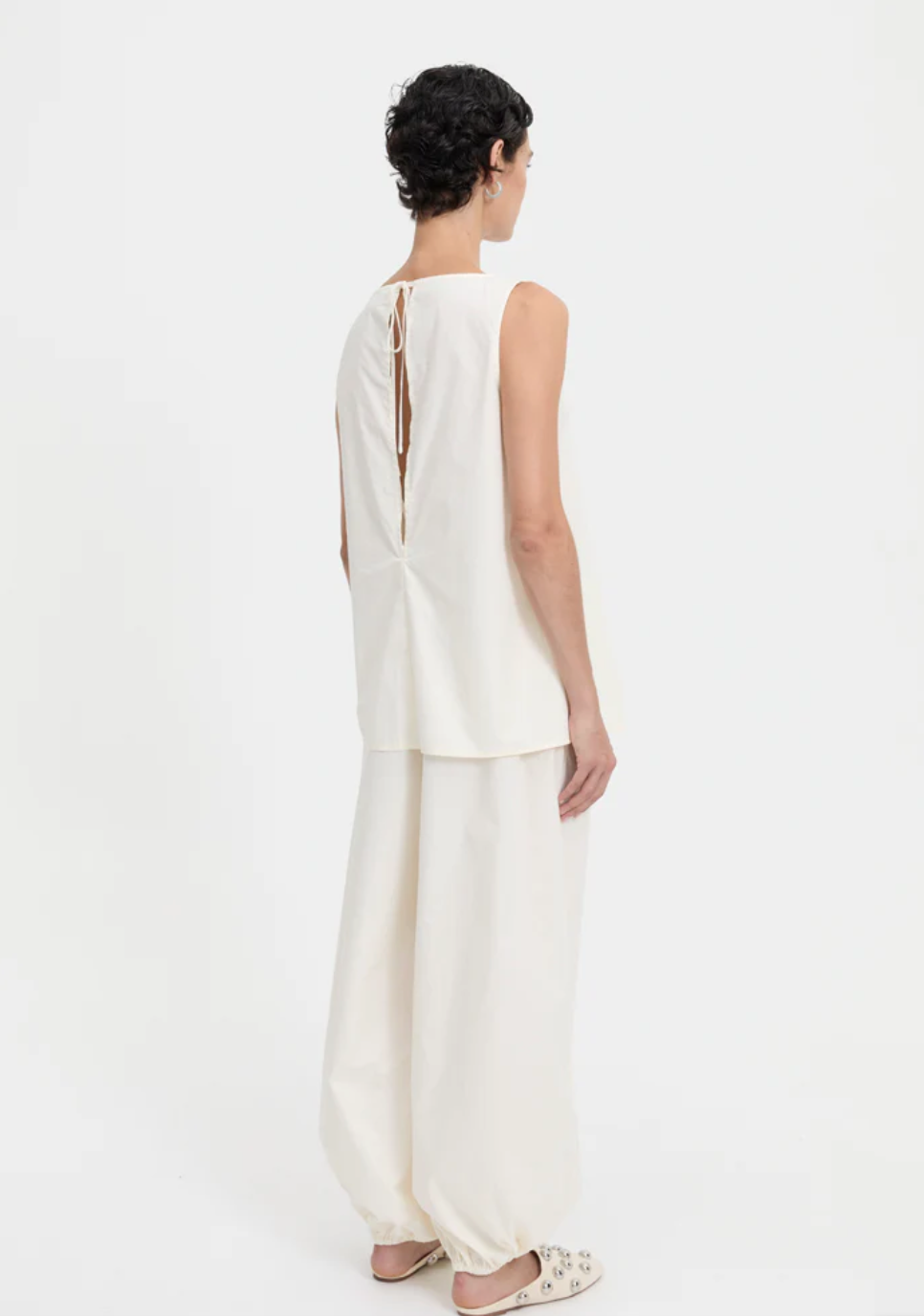 Yan Pants Cream | Blanca Studios