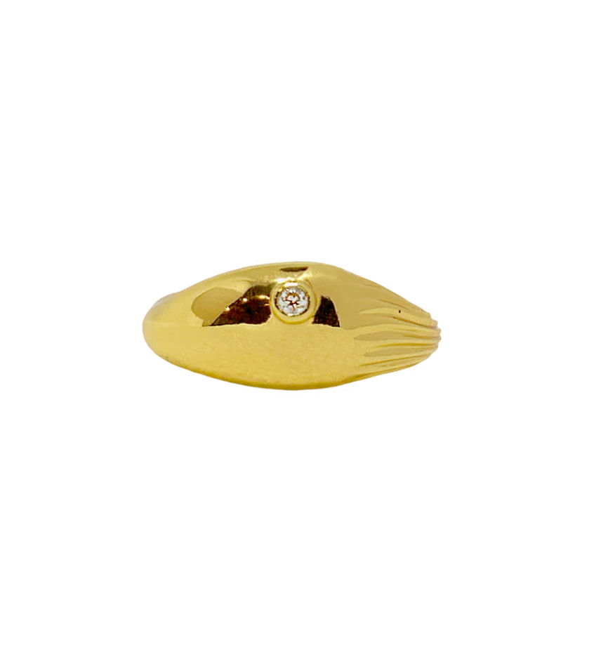 Xana Ring Gold | Mountain & Moon